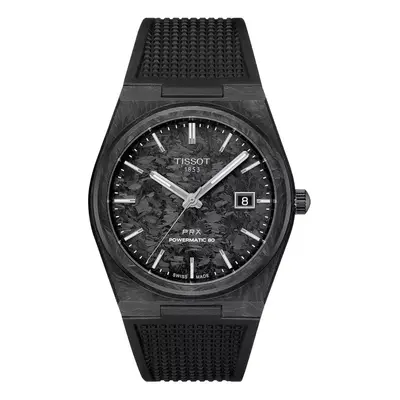 Zegarek Męski TISSOT PRX Powermatic 40mm Carbon T-Classic T137.907.97.201.00