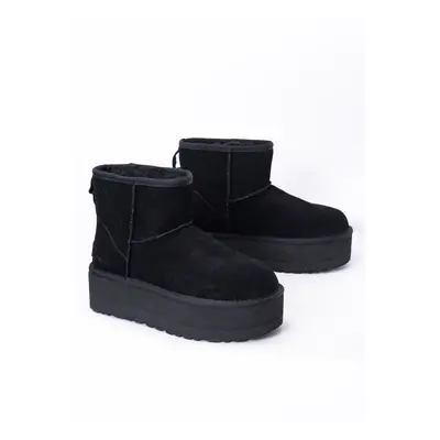 Buty zimowe damskie czarne UGG W CLASSIC MINI PLATFORM