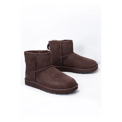 Buty zimowe damskie brązowe UGG W CLASSIC MINI II