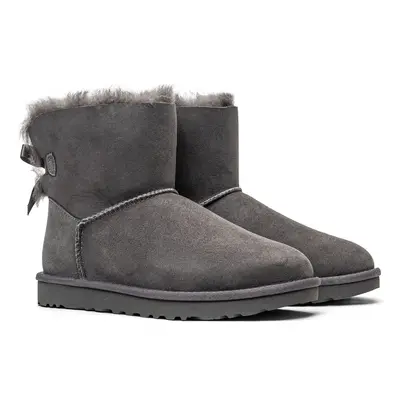 Buty zimowe damskie UGG W Mini Bailey Bow II (1016501-GREY)