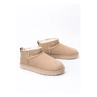 Buty zimowe damskie beżowe UGG W CLASSIC ULTRA MINI