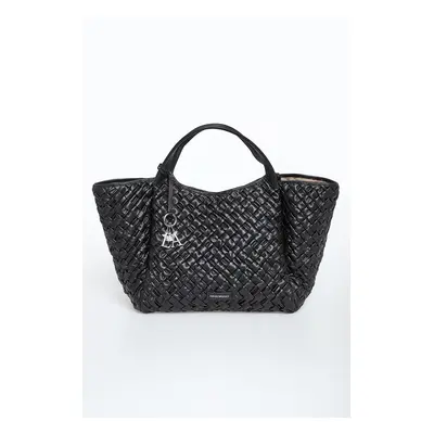 Torebka pleciona shopper maxi EMPORIO ARMANI