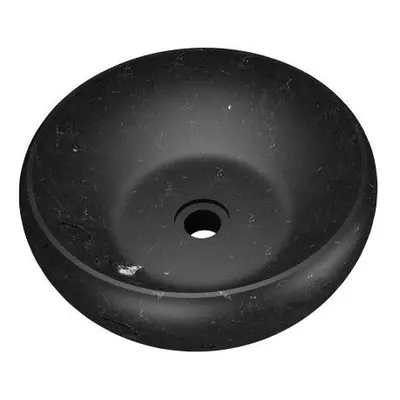 Umywalka z naturalnego kamienia Thetis Black - kolor czarny