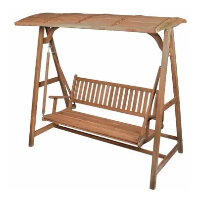 Drewniana huśtawka ogrodowa HOLLYWOOD DIVERO - drewno tekowe