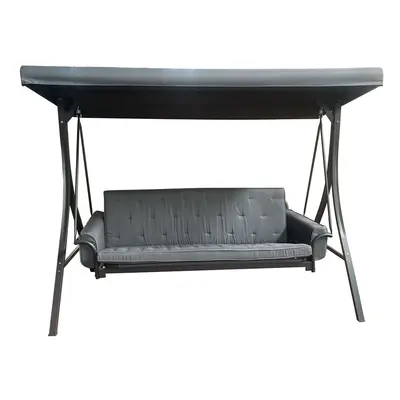 MADRID huśtawka ogrodowa metalowa, szara