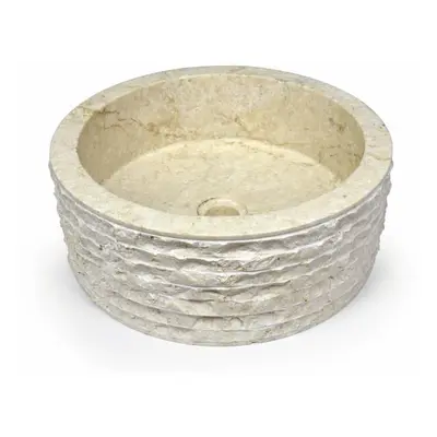 DIVERO Umywalka nablatowa z naturalnego kamienia Roma