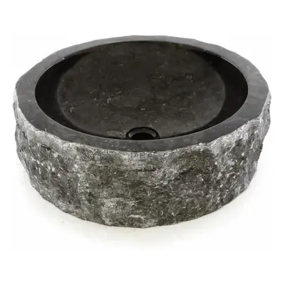 DIVERO umywalka z kamienia naturalnego - czarny marmur