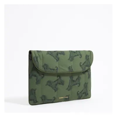 Etui na laptopa 13,5 nylon print Galgo Ołówek khaki