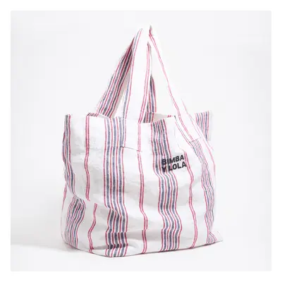 Torba shopper maxi len truskawka