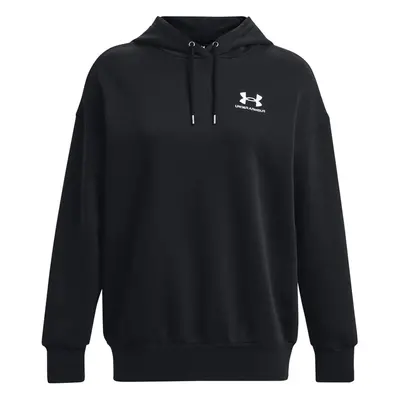 Bluza dresowa nierozpinana z kapturem damska Under Armour UA Icon Fleece OS Hoodie - czarna