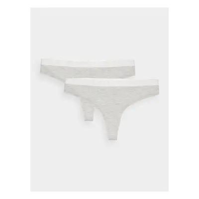 Bielizna stringi (2-pack) damskie - szare