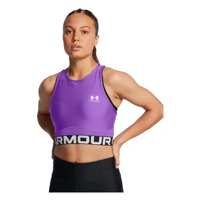 Top treningowy damski Under Armour Heatgear Rib Tank - fioletowy