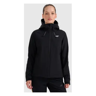 4F Kurtka softshell wiatroodporna membrana damska - czarna