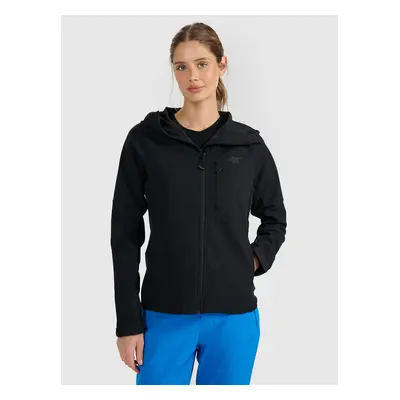 4F Kurtka softshell wiatroodporna membrana damska - czarna