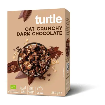 Musli owsiane z gorzką czekoladą bezglutenowe 250 g - Turtle (BIO)