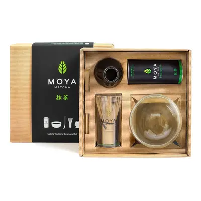 Zestaw Ceremonialny Do Matchy Ze Szklaną Czarką - Moya Matcha