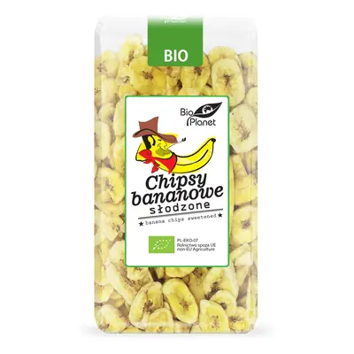 Chipsy Bananowe Słodzone Bio 350 G - BIO PLANET