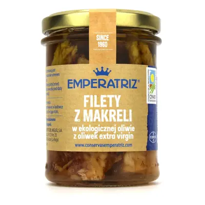 Makrela filety w oliwie z oliwek extra virgin 190 g (125 g) - Emperatriz (BIO)