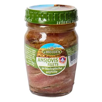 Anchois (sardele) filety w oliwie z oliwek extra virgin 78 g - La Bio Idea (BIO)