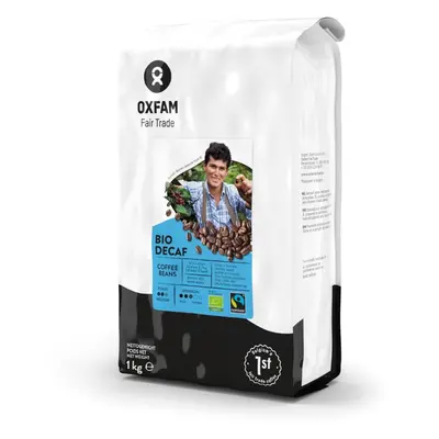 Kawa ziarnista bezkofeinowa arabica/robusta fair trade 1 kg - Oxfam (EKO)