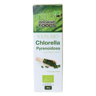 Chlorella pyrenoidosa (250 mg) 320 tabletek - Bio Organic Foods (BIO)