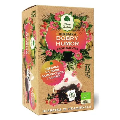 Herbatka dobry humor piramidki 15 szt. 45 g - Dary Natury (EKO)