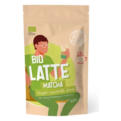 Latte matcha napój kokosowy z matchą 200 g - DIET-FOOD (BIO)