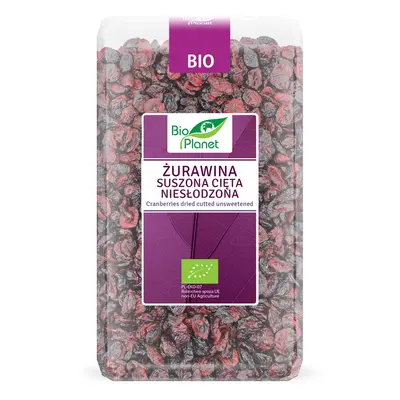 Żurawina Suszona Cięta Niesłodzona 1 kg - Bio Planet