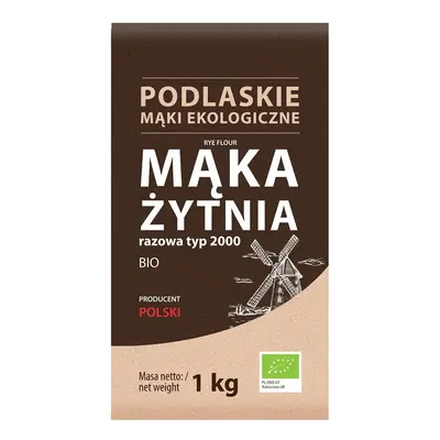 Mąka żytnia razowa typ 2000 1 kg - Mąki Podlaskie (EKO)