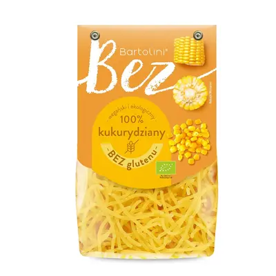 Makaron krajanka kukurydziany bezglutenowy 250 g - Bartolini (BIO)