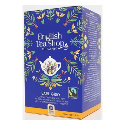 Herbata czarna earl grey fair trade (20 saszetek) 45 g - English Tea Shop Organic (BIO)