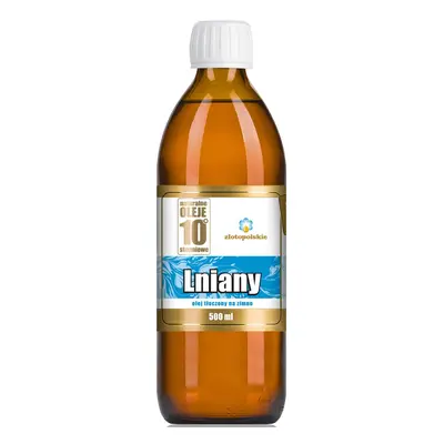 OLEJ LNIANY TŁOCZONY NA ZIMNO 500 ml - ZŁOTO POLSKIE