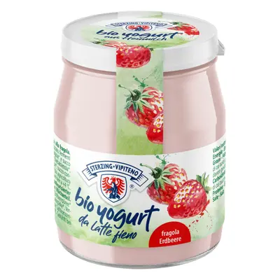 Jogurt Truskawkowy Z Mleka Siennego Bio 150 G (Słoik) - Sterzing-Vipiteno