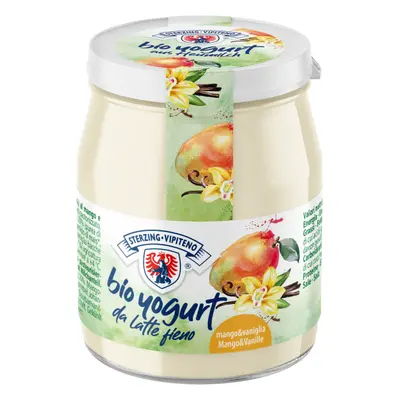 Jogurt Mango - Wanilia Z Mleka Siennego Bio 150 G (Słoik)- Sterzing-Vipiteno