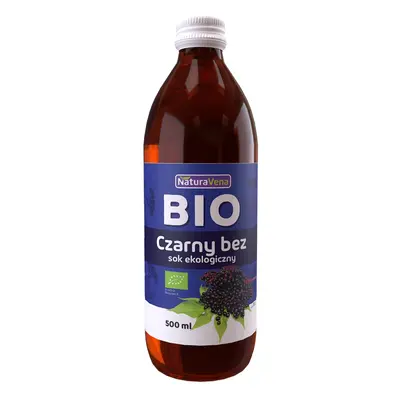 Sok z czarnego bzu 100 % 500 ml - Naturavena (EKO)