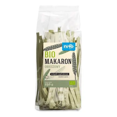 MAKARON (ORKISZOWY SZPINAKOWY) WSTĄŻKI BIO 250 g - NIRO