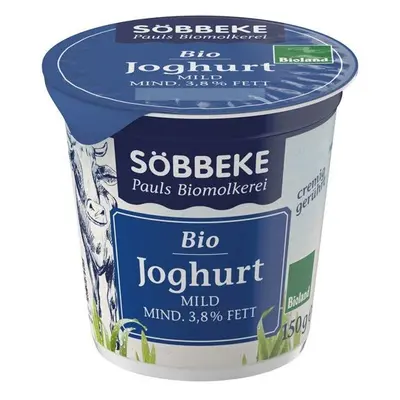 Jogurt Naturalny (3,8 % Tłuszczu W Mleku) Bio 150 G - SOBBEKE