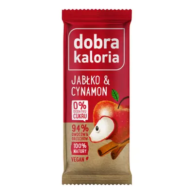 Baton Owocowy Jabłko z Cynamonem 20x35g - Dobra Kaloria