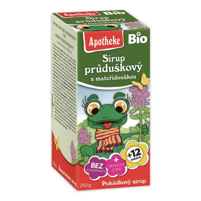 Syrop dla dzieci z tymianku i dzikiej róży od 1 r. życia 250 g - Apotheke (BIO)