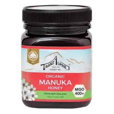 MIÓD MANUKA MGO 400+ BIO 250 g - TRANZALPINE