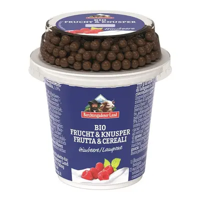 Jogurt malinowy z kulkami czekoladowymi 150 g - Berchtesgadener Land (BIO)