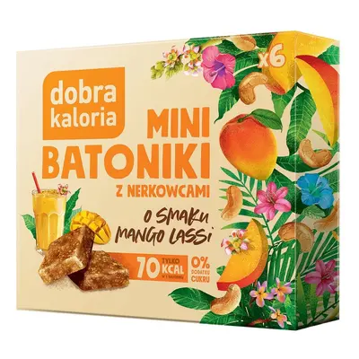Batoniki mini z nerkowców mango lassi 6szt. 102 g - Dobra Kaloria