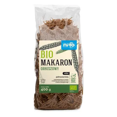 MAKARON (ORKISZOWY RAZOWY) NITKI BIO 400 g - NIRO