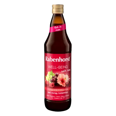 Sok wieloowocowy z żelazem i witaminami c, b6, b12 750 ml - Rabenhorst