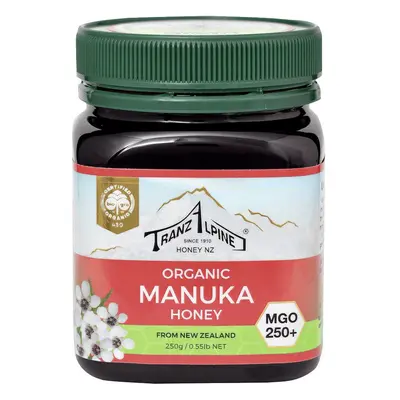 Miód Manuka Mgo 250+ Bio 250 G - TRANZALPINE