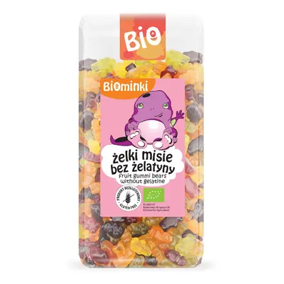 Żelki misie bez żelatyny bezglutenowe 400 g - Biominki (BIO)