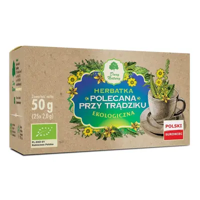 Herbatka polecana przy trądziku (25 saszetek) 50 g - Dary Natury (BIO)