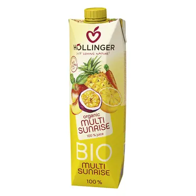 Sok wieloowocowy z sokiem z marchwi multi sunrise 1 l - Hollinger (EKO)