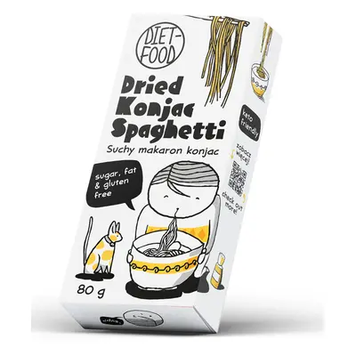 Makaron konjac suchy spaghetti bezglutenowy 80 g - DIET-FOOD