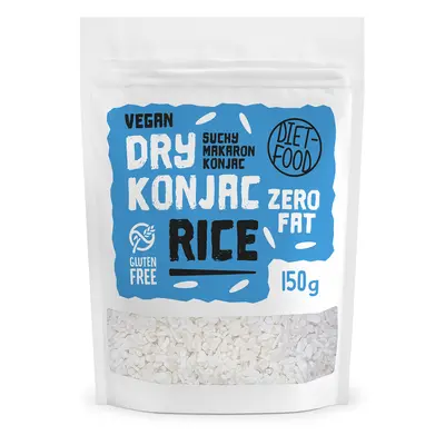 Makaron konjac suchy w kształcie ryżu bezglutenowy 150 g - DIET-FOOD